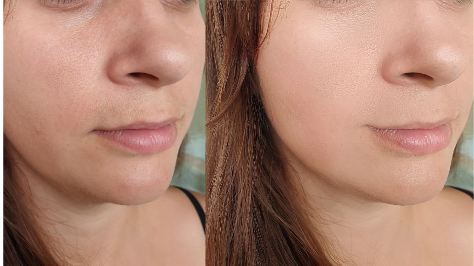 Antes y despues de tratamiento hydrofacial en marbella